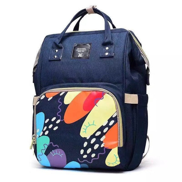 New Waterproof Maternity Bags Baby Mummy Diaper Bags Printed Nappy Bag Mom Backpack For Stroller Nursing Baby Care #Y