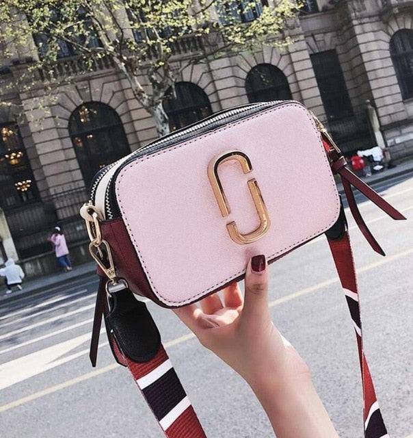 2019 Fashion New Ladies Sequin Square bag High quality PU Leather Women's Designer Luxury Handbag Black Shoulder Messenger bag