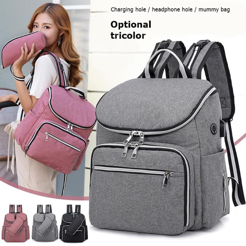 Fashion Maternity Nappy Baby Diaper Bag Large Capacity Travel Backpack Designer Nursing Bag for Baby Care Easy to Carry